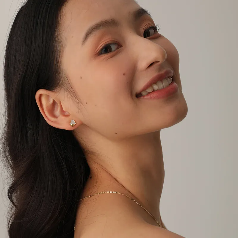 TIANWANG Mother Of Pearl Stud Earrings Women's-1