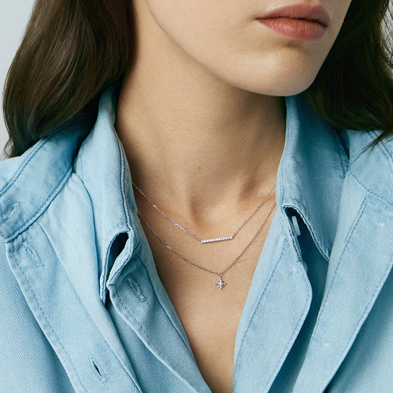 Agatha S925 Silver Necklaces Unisex-5