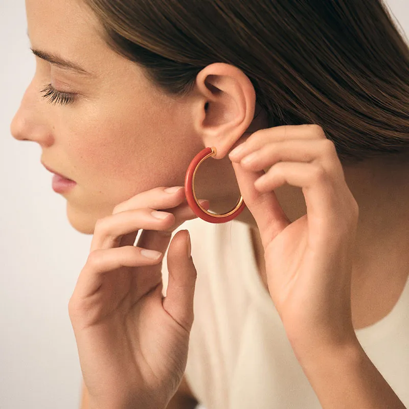 Agatha Copper Alloy Earrings Women's Matcha Green-4