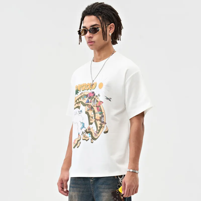 SPRAYGROUND Short Sleeved Crew Neck T Shirt Unisex-9