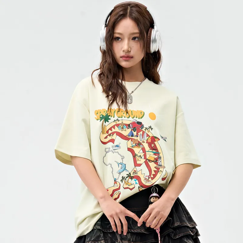 SPRAYGROUND Short Sleeved Crew Neck T Shirt Unisex-14