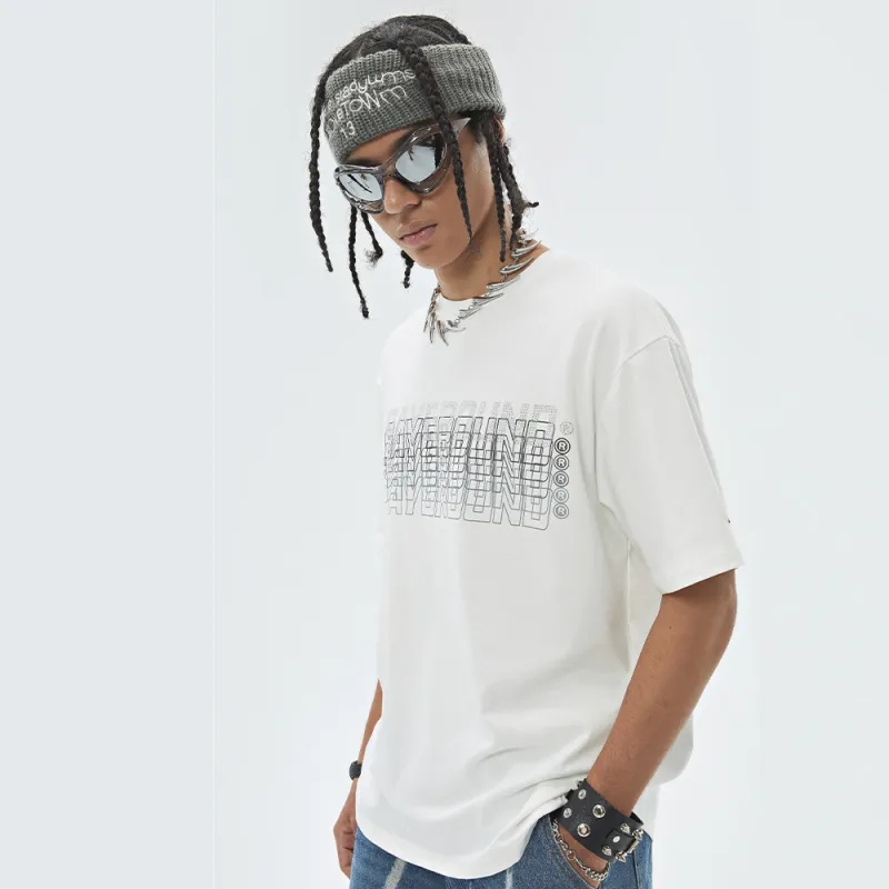 SPRAYGROUND Crew Neck Short Sleeved T Shirts Unisex-4