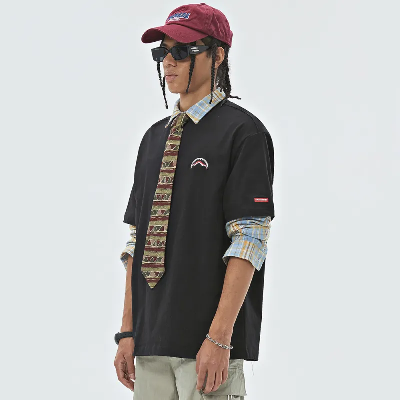 SPRAYGROUND Crew Neck Short Sleeved T Shirts Unisex-9