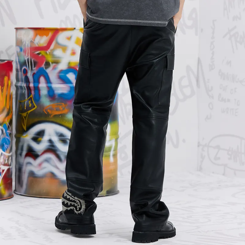SPRAYGROUND Leather Pants Unisex-4