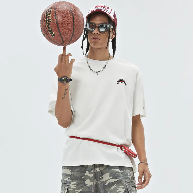 SPRAYGROUND Crew Neck Short Sleeved T Shirts Unisex-4