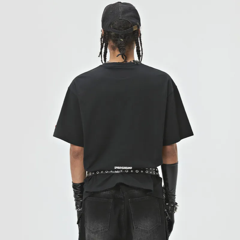 SPRAYGROUND Crew Neck Short Sleeved T Shirts Unisex-8