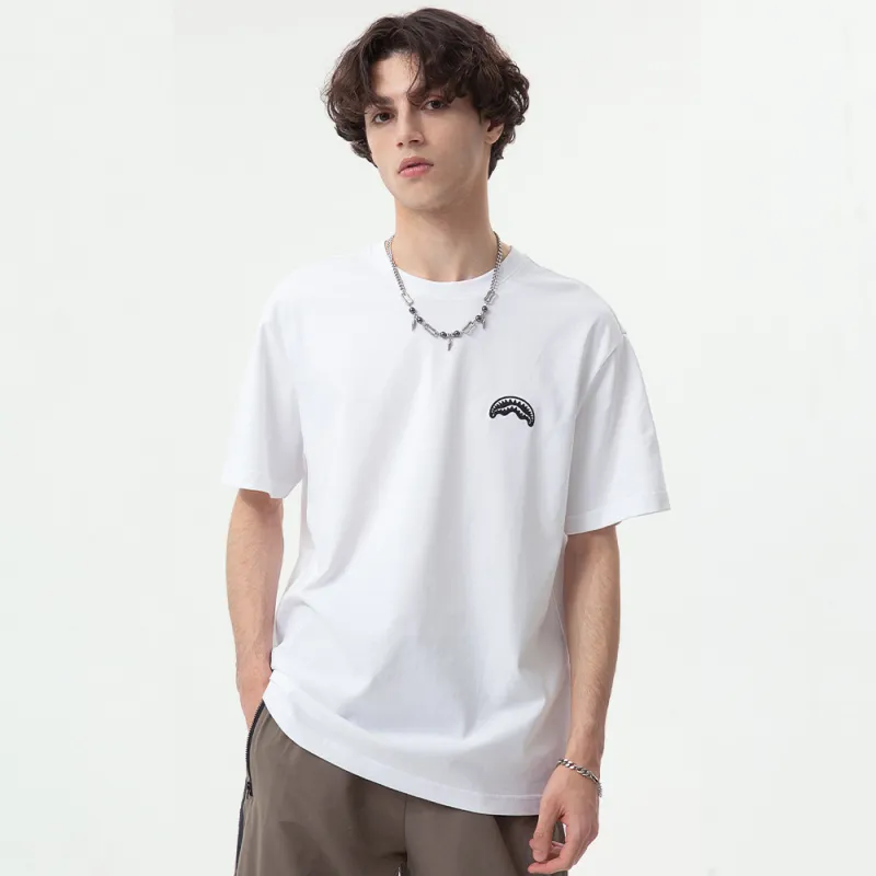 SPRAYGROUND Crew Neck Short Sleeved T Shirts Unisex-11