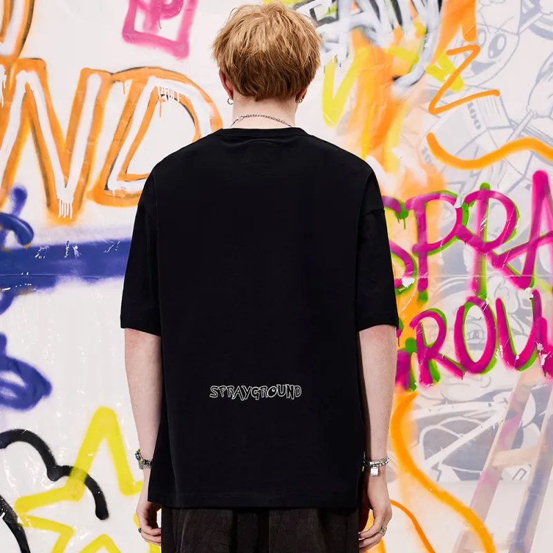 SPRAYGROUND Short Sleeved T Shirts Unisex Black-5
