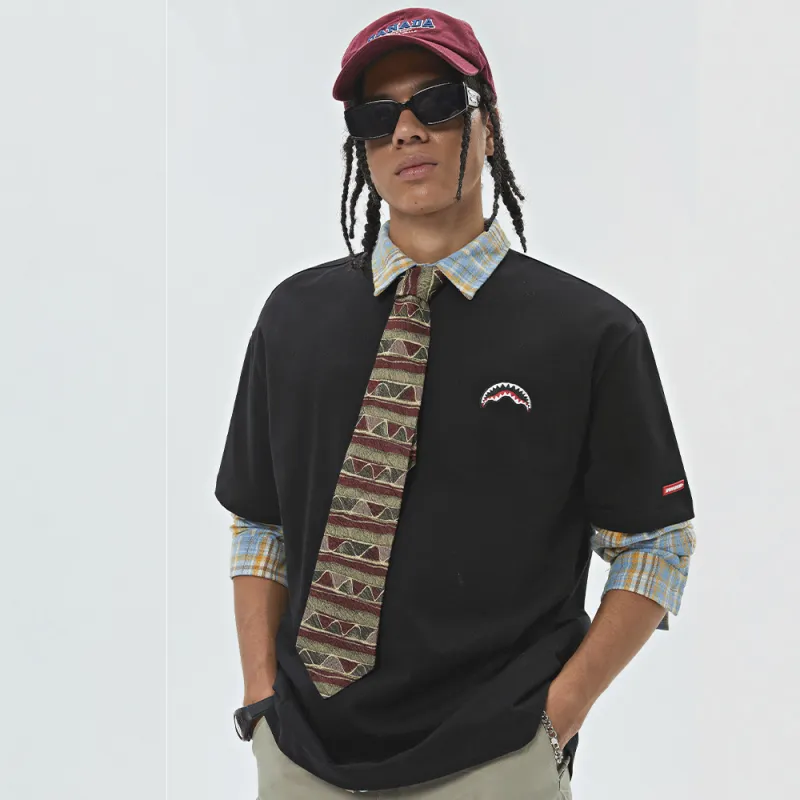 SPRAYGROUND Crew Neck Short Sleeved T Shirts Unisex-8