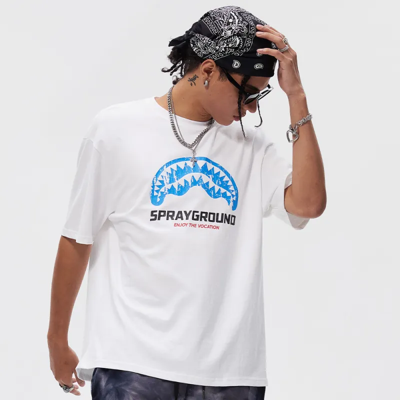 SPRAYGROUND Crew Neck Pullover Short Sleeved T Shirts Unisex-10