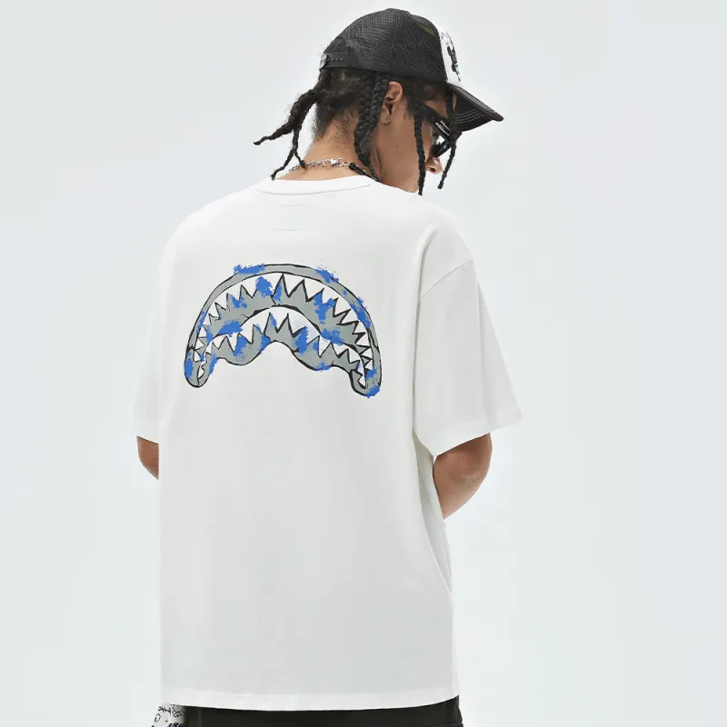 SPRAYGROUND Crew Neck Short Sleeved T Shirts Unisex-4