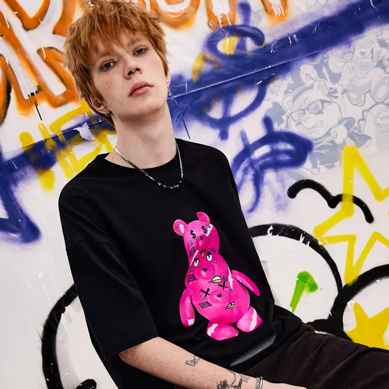 SPRAYGROUND Short Sleeved T Shirts Unisex Black-4