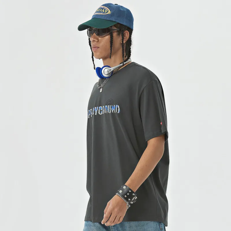 SPRAYGROUND Crew Neck Short Sleeved T Shirts Unisex-14