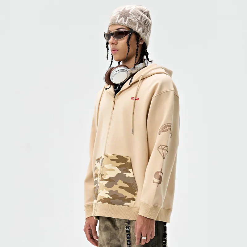 SPRAYGROUND Hooded Zip Closure Sweatshirt Unisex-15