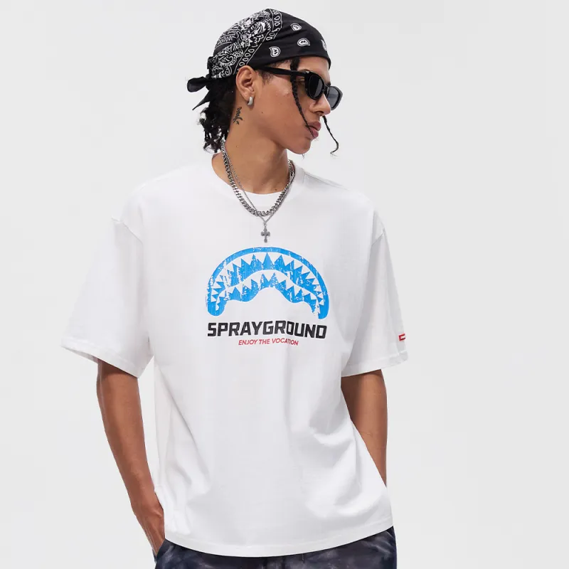 SPRAYGROUND Crew Neck Pullover Short Sleeved T Shirts Unisex-8