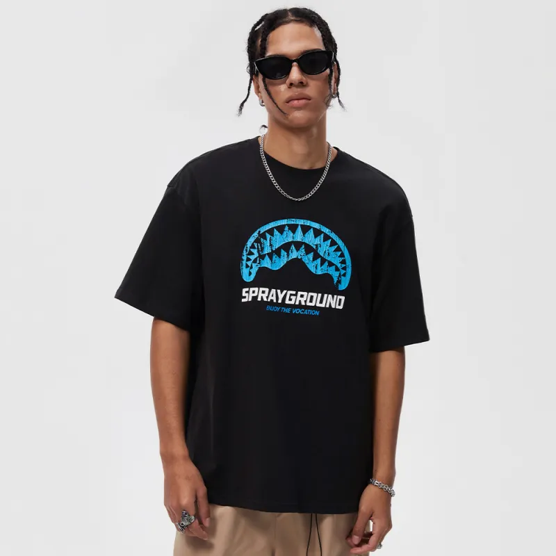 SPRAYGROUND Crew Neck Pullover Short Sleeved T Shirts Unisex-5