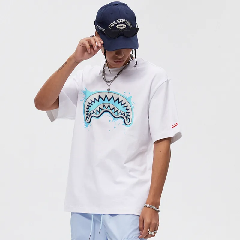 SPRAYGROUND Crew Neck Short Sleeved T Shirts Unisex-2