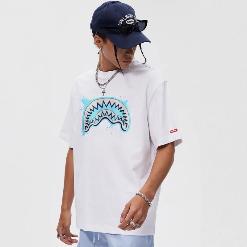 SPRAYGROUND Crew Neck Short Sleeved T Shirts Unisex-3