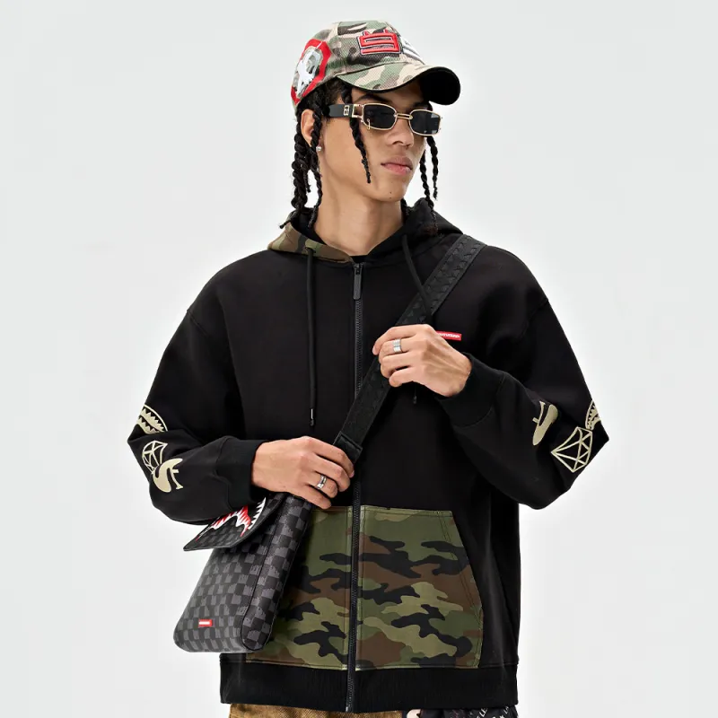 SPRAYGROUND Hooded Zip Closure Sweatshirt Unisex-8