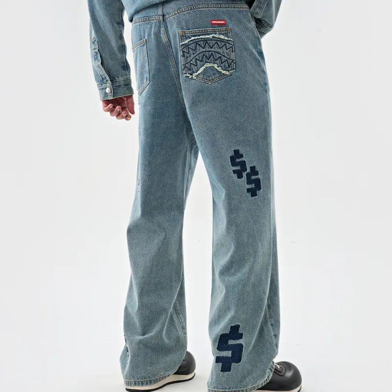 SPRAYGROUND Jeans Unisex Denim Blue-5