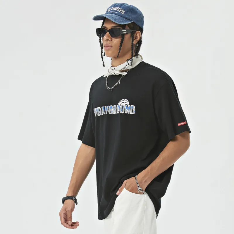 SPRAYGROUND Crew Neck Short Sleeved T Shirts Unisex-9