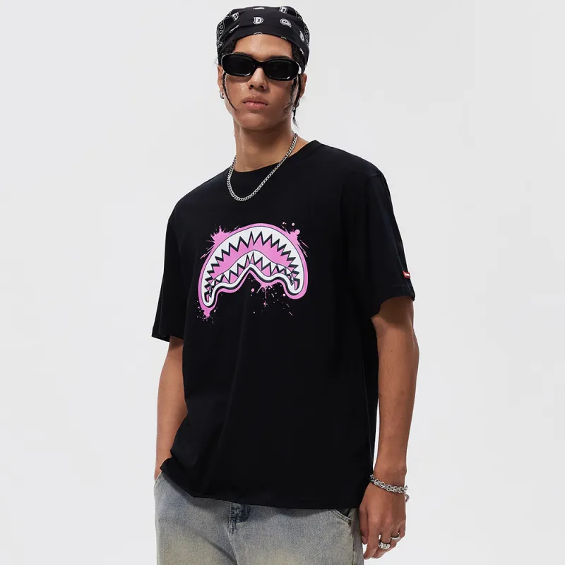 SPRAYGROUND Crew Neck Short Sleeved T Shirts Unisex-8