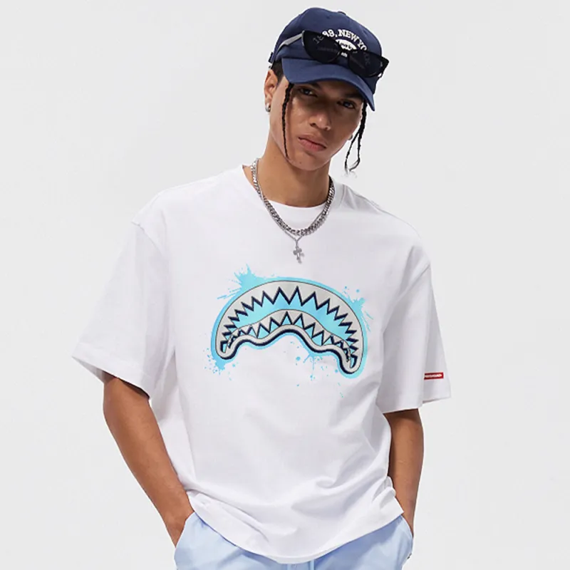 SPRAYGROUND Crew Neck Short Sleeved T Shirts Unisex-5