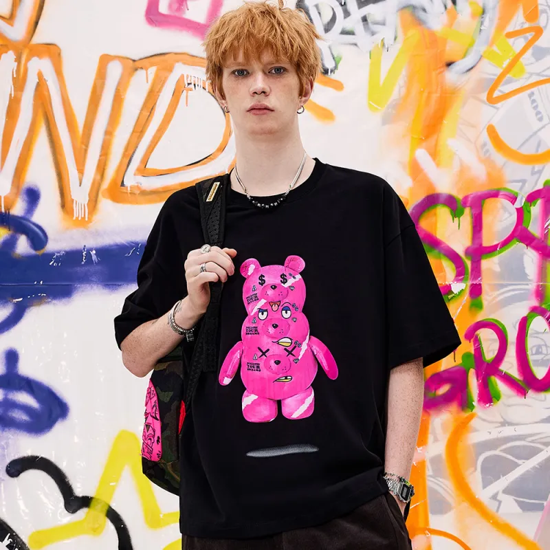 SPRAYGROUND Short Sleeved T Shirts Unisex Black-2