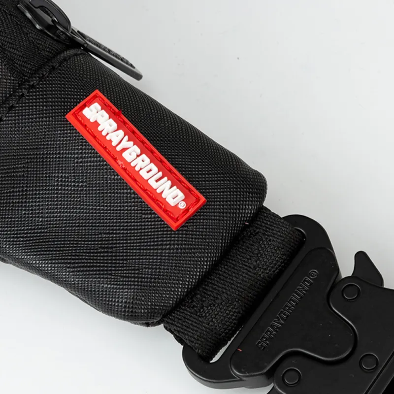 SPRAYGROUND PVC Fanny Pack Unisex Black-4