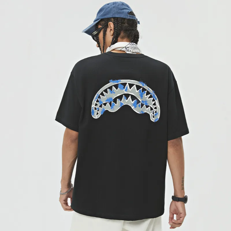 SPRAYGROUND Crew Neck Short Sleeved T Shirts Unisex-10