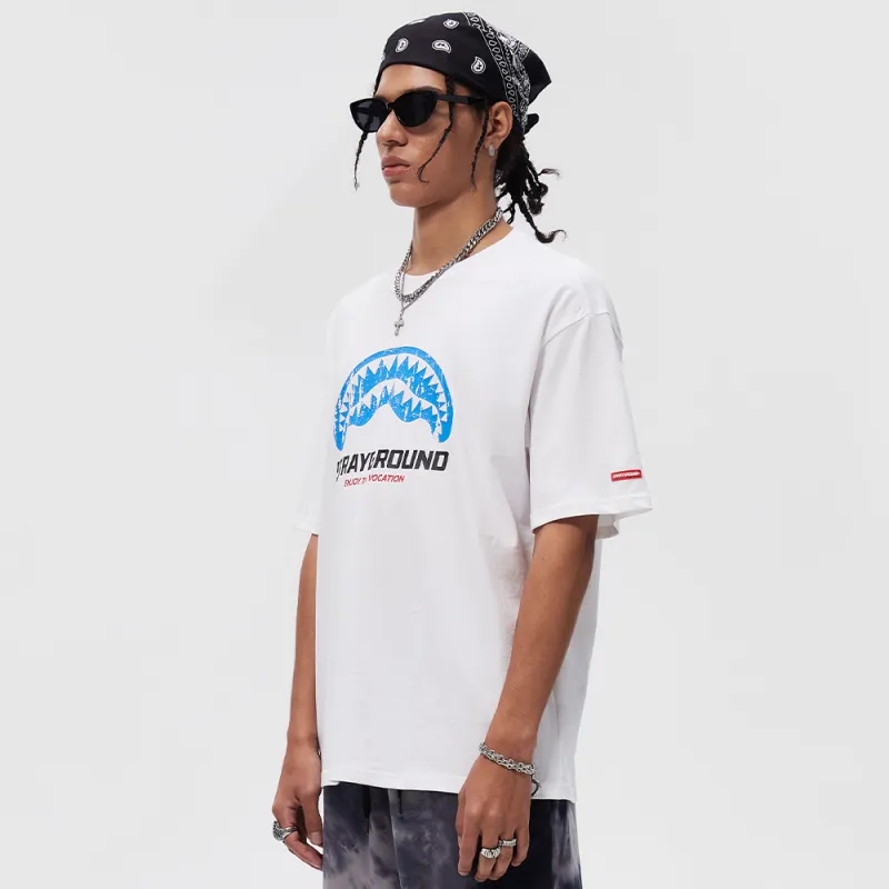 SPRAYGROUND Crew Neck Pullover Short Sleeved T Shirts Unisex-9