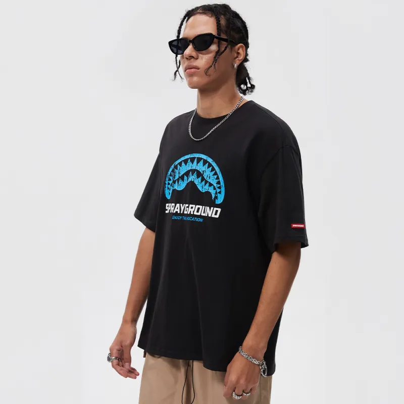 SPRAYGROUND Crew Neck Pullover Short Sleeved T Shirts Unisex-3