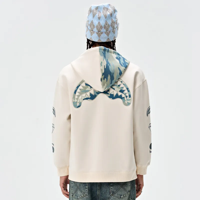SPRAYGROUND Hooded Zip Closure Sweatshirt Unisex-4