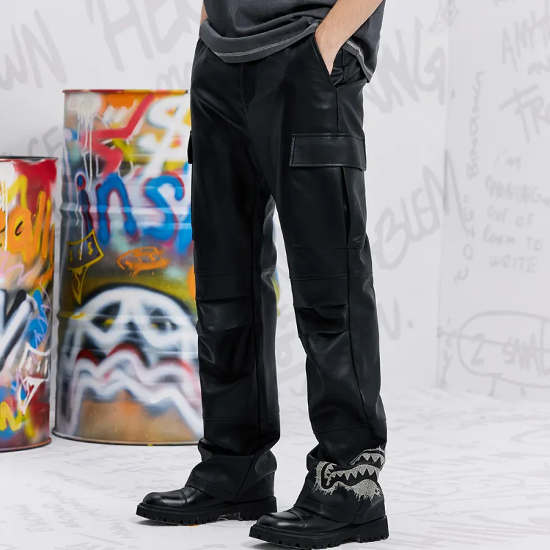 SPRAYGROUND Leather Pants Unisex-2