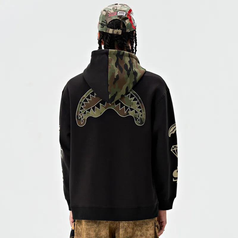 SPRAYGROUND Hooded Zip Closure Sweatshirt Unisex-10