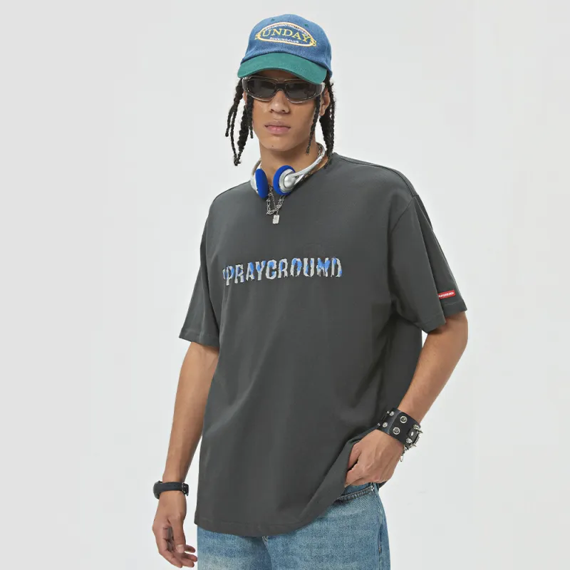 SPRAYGROUND Crew Neck Short Sleeved T Shirts Unisex-16
