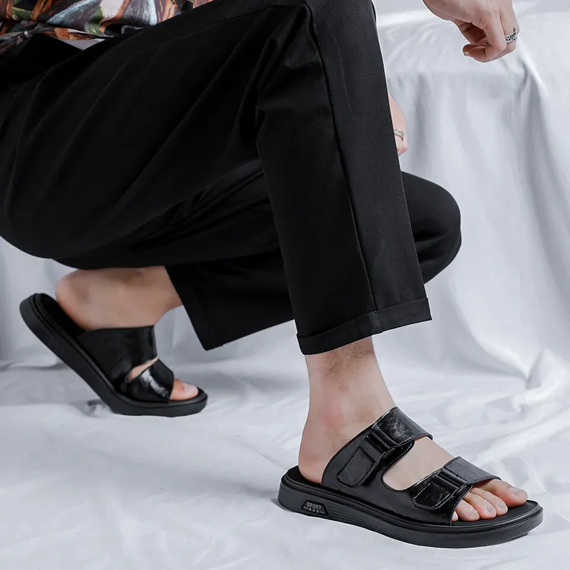 V ZERO FIVE Slide Slippers Men's Black-2