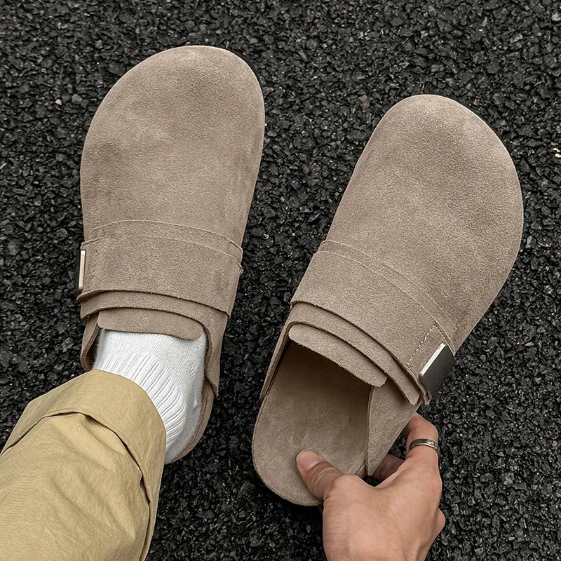 V ZERO FIVE Rubber Sole Slip Resistant Closed Toe Slippers Men's-14