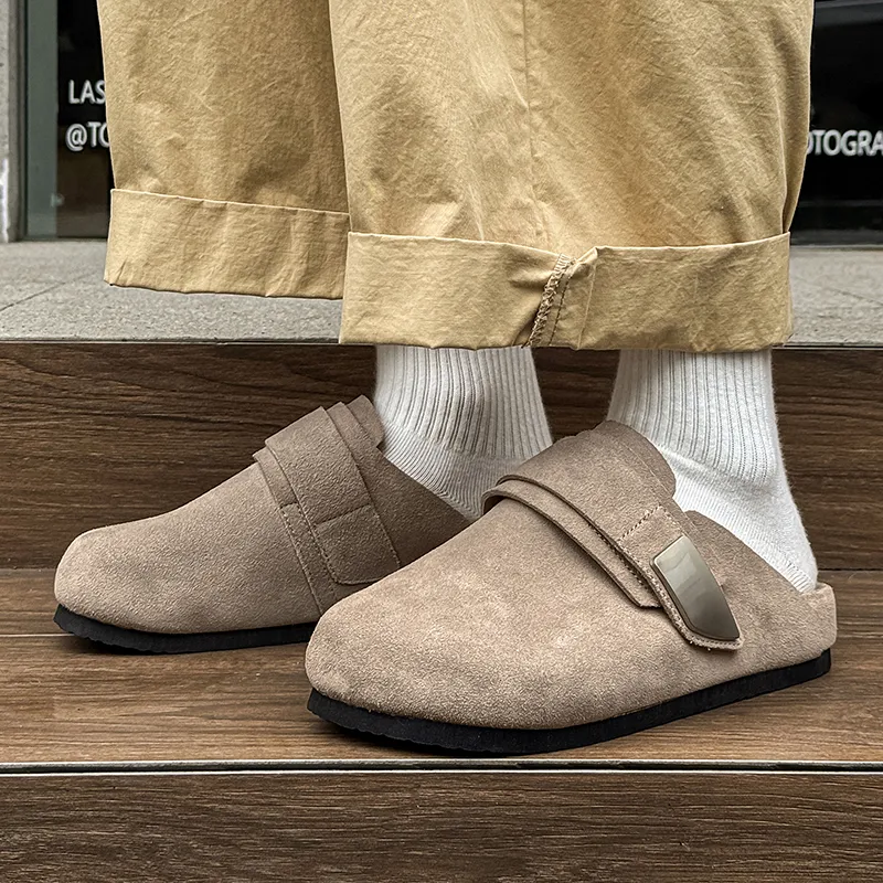 V ZERO FIVE Rubber Sole Slip Resistant Closed Toe Slippers Men's-15