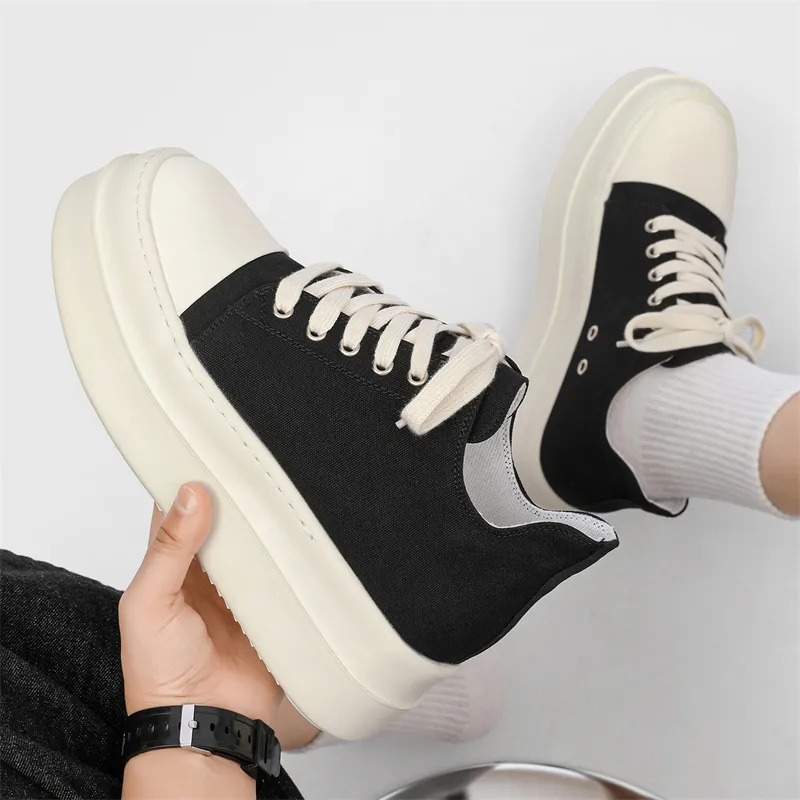 V ZERO FIVE Low Top Skateboard Shoes Men's Black-5