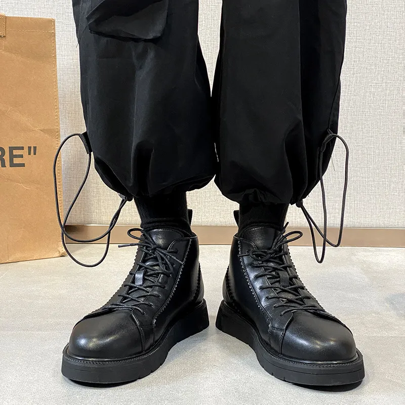 V ZERO FIVE Ankle Boots Men's Black-2