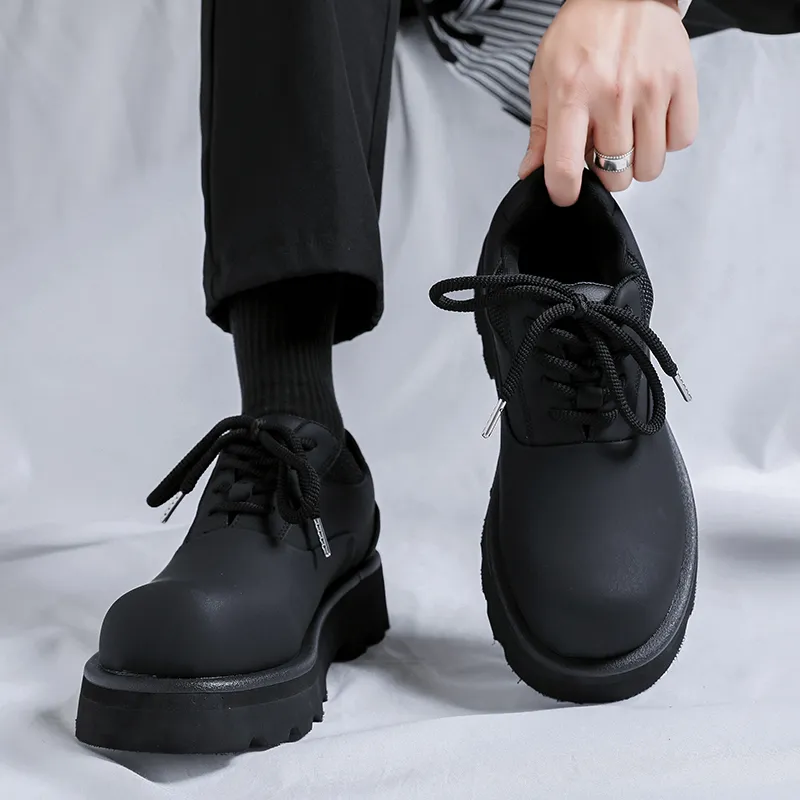 V ZERO FIVE Chunky Derby Shoes Casual Shoes Men's Fashion Minimalist Style British Western-60