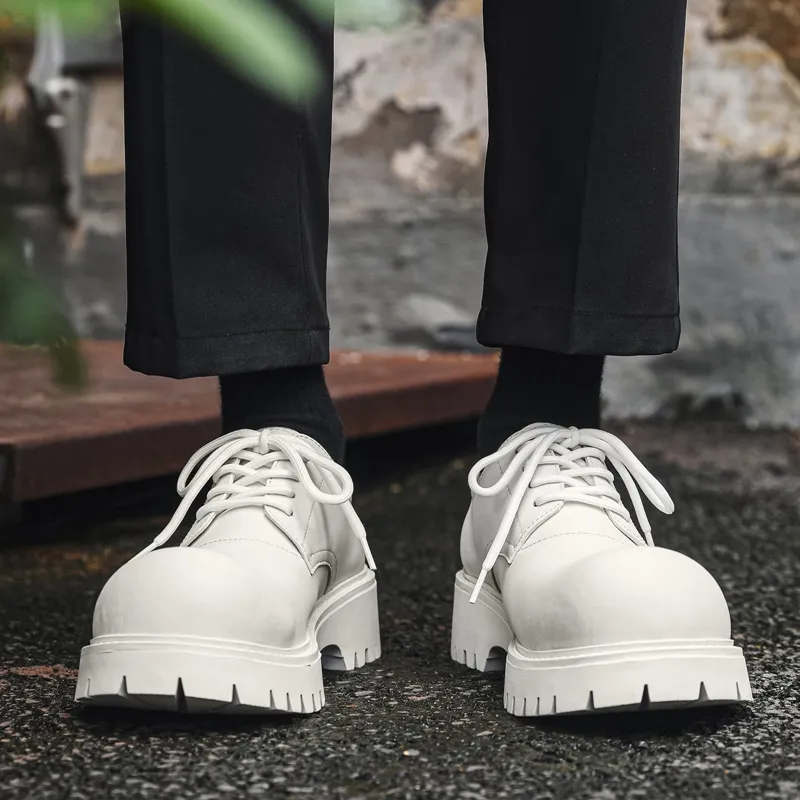 V ZERO FIVE Chunky Derby Shoes Casual Shoes Men's Fashion Minimalist Style British Western-17