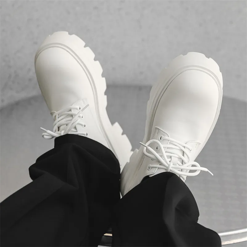 V ZERO FIVE Oversized Derby Shoes Casual Shoes Unisex Black European And American Fashion Minimalist Style-47