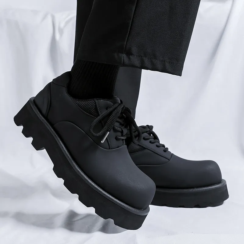 V ZERO FIVE Chunky Derby Shoes Casual Shoes Men's Fashion Minimalist Style British Western-63