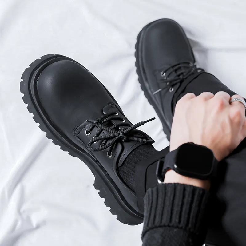 V ZERO FIVE Oversized Derby Shoes Casual Shoes Unisex Black European And American Fashion Minimalist Style-32