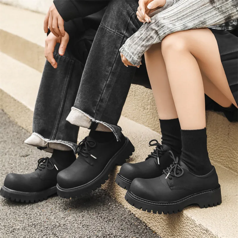 V ZERO FIVE Chunky Derby Shoes Casual Shoes Men's Fashion Minimalist Style British Western-68
