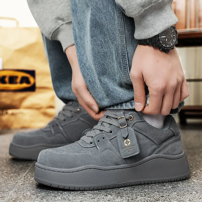 V ZERO FIVE Anti-Slip And Wear-Resistant Height Increasing Low-Top Skateboard Shoes Unisex-1