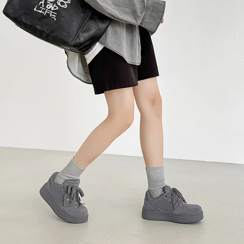 V ZERO FIVE Anti-Slip And Wear-Resistant Height Increasing Low-Top Skateboard Shoes Unisex-8