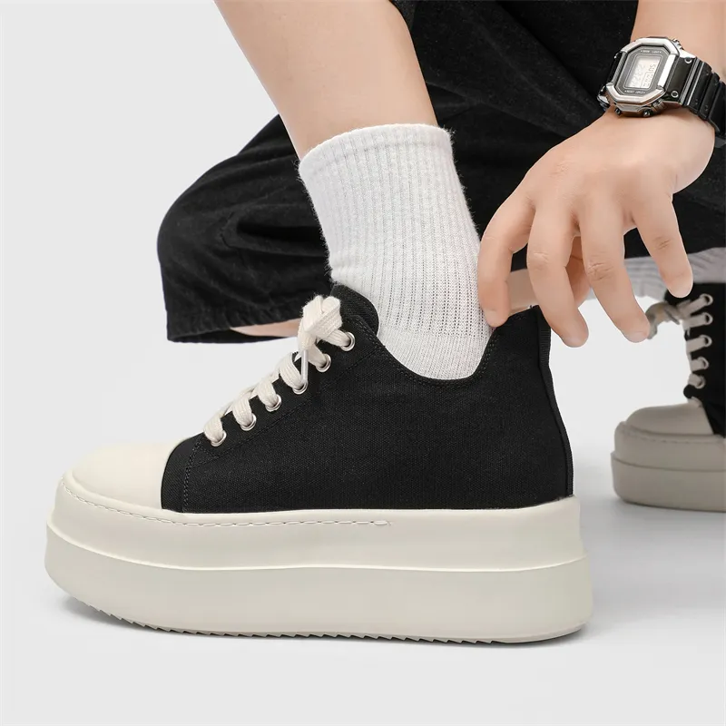 V ZERO FIVE Low Top Skateboard Shoes Men's Black-3